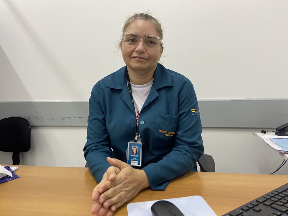 Carla Glenda Souza da Silva, psicóloga do ISD — Foto: ISD