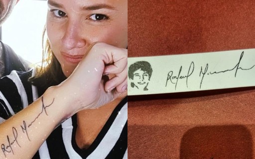 Mariana Belém faz tatuagem em homenagem a Rafael Mascarenhas: "Anjo"