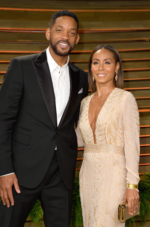 Will Smith e a atual mulher, Jada Pinkett Smith (Foto: Getty Images)