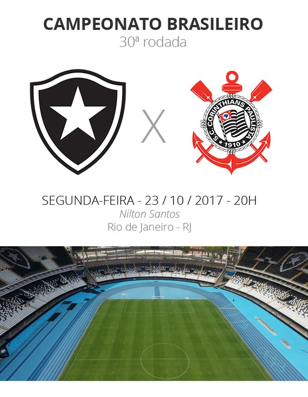Rodada #30: tudo o que você precisa saber sobre Botafogo x Corinthians