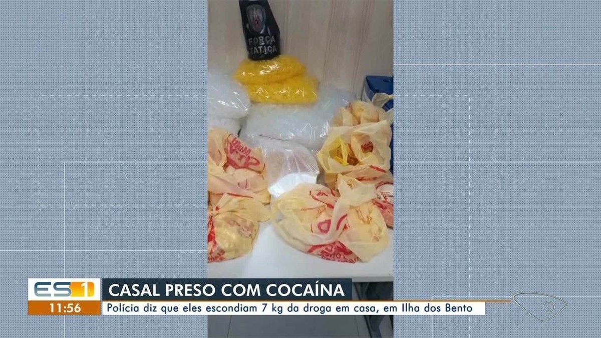 Casal é flagrado com 7 kg de cocaína dentro de casa em Vila Velha, ES ...
