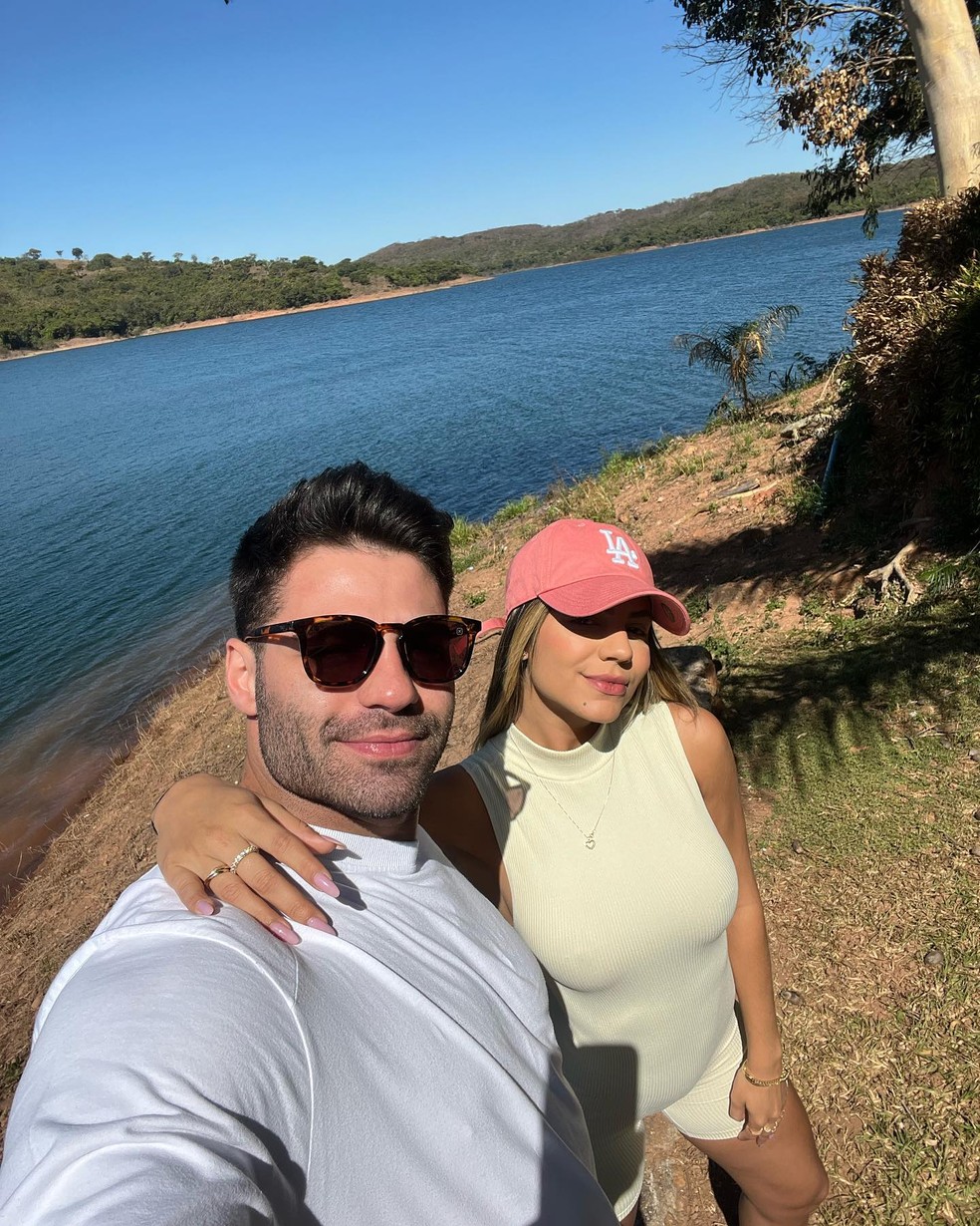 Hariany Almeida e DJ Netto — Foto: Reprodução/Instagram