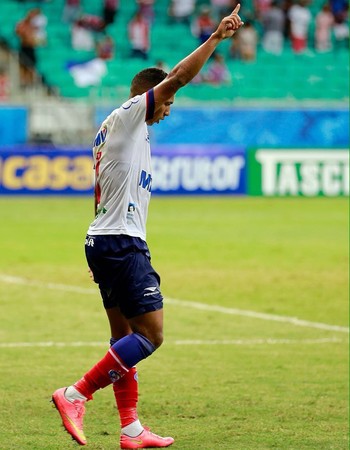 Danilo Pires comemora gol do Bahia (Foto: Felipe Oliveira / divulgação / EC Bahia)