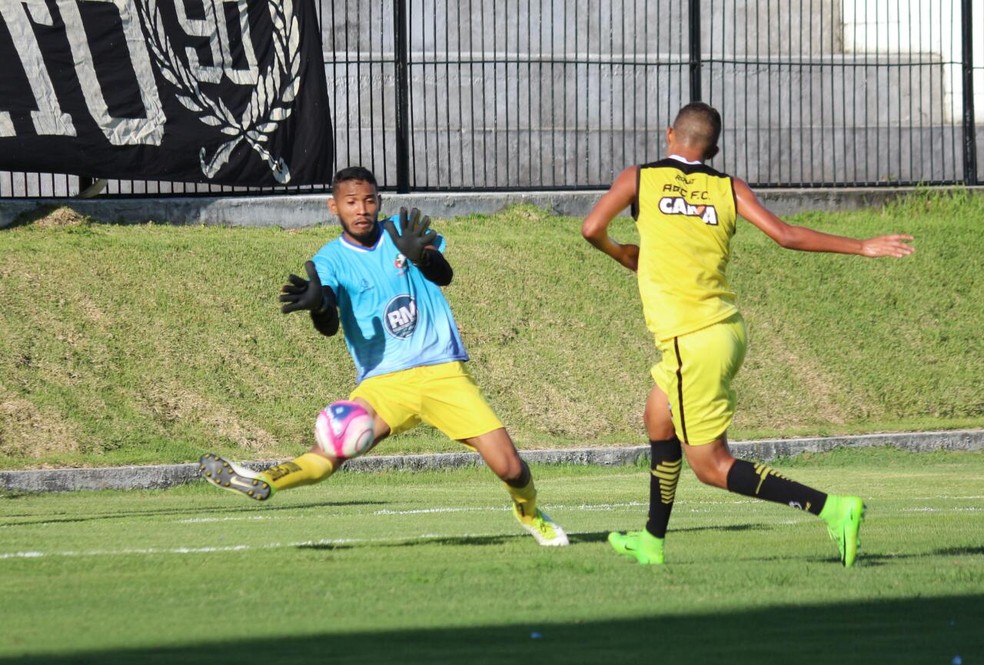 Matheus marcou um dos gols contra a Seleção do Trairi (Foto: Andrei Torres/ ABC FC)