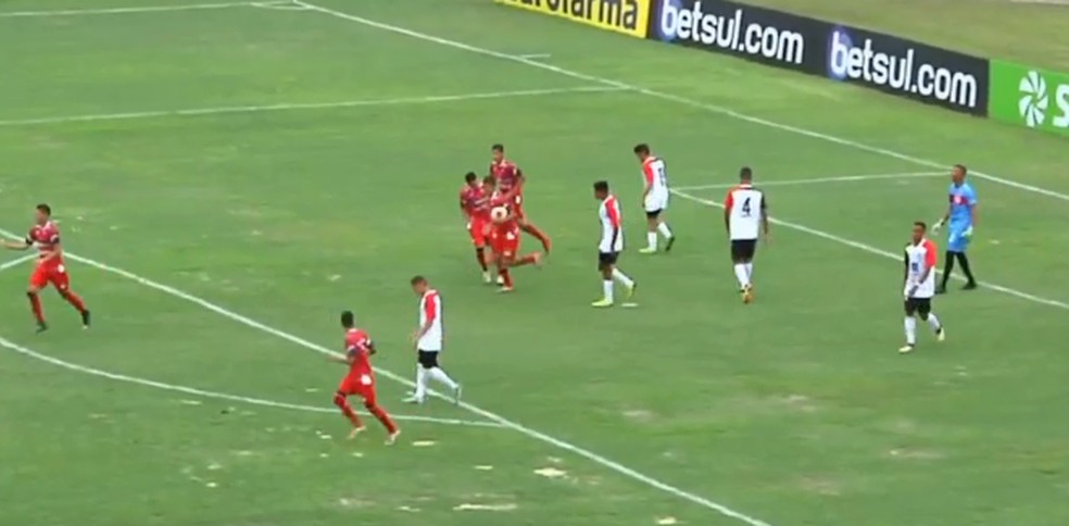 River-PI vence o Capital-TO por 6 a 1 — Foto: FPF TV 