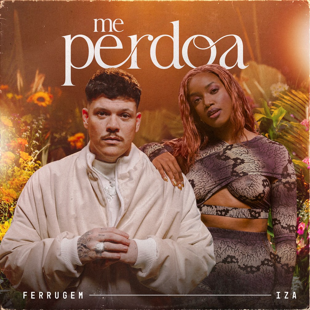Capa do single 'Me perdoa', de Ferrugem com Iza — Foto: Divulgação