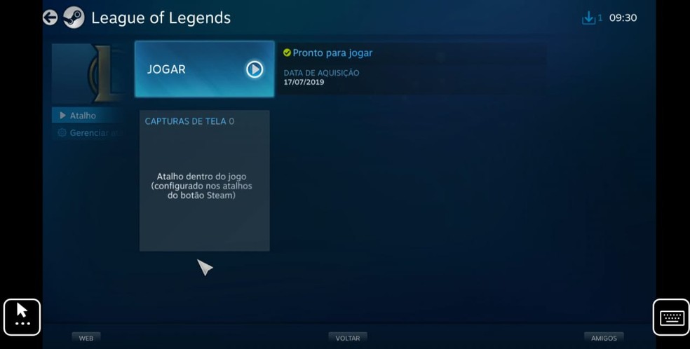 Clique em jogar para acessar o game — Foto: Reprodução/Nicollas Ribeiro