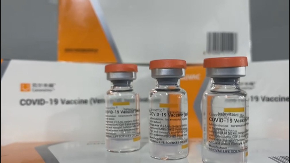 Doses de vacina CoronaVac contra a Covid-19 no Distrito Federal — Foto: Johnny Braga/Agência Saúde DF