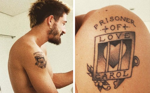 Vinicius Martinez Mostra Tatuagem Que Fez Para Carol Dantas Prisioneiro Do Amor Quem Quem News