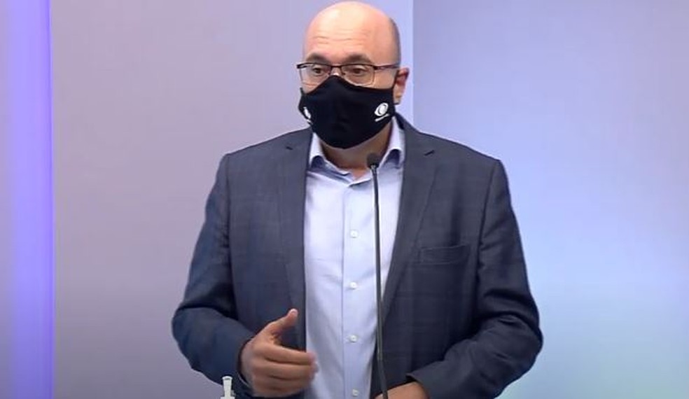 Candidato a prefeito de Campinas Dario Saadi (Republicanos) durante debate da Band — Foto: Reprodução/TV Bandeirantes