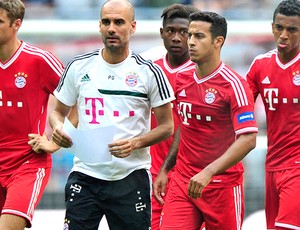 Guardiola Apresentação elenco Bayern de munique (Foto: Reprodução / Site Oficial Bayern)