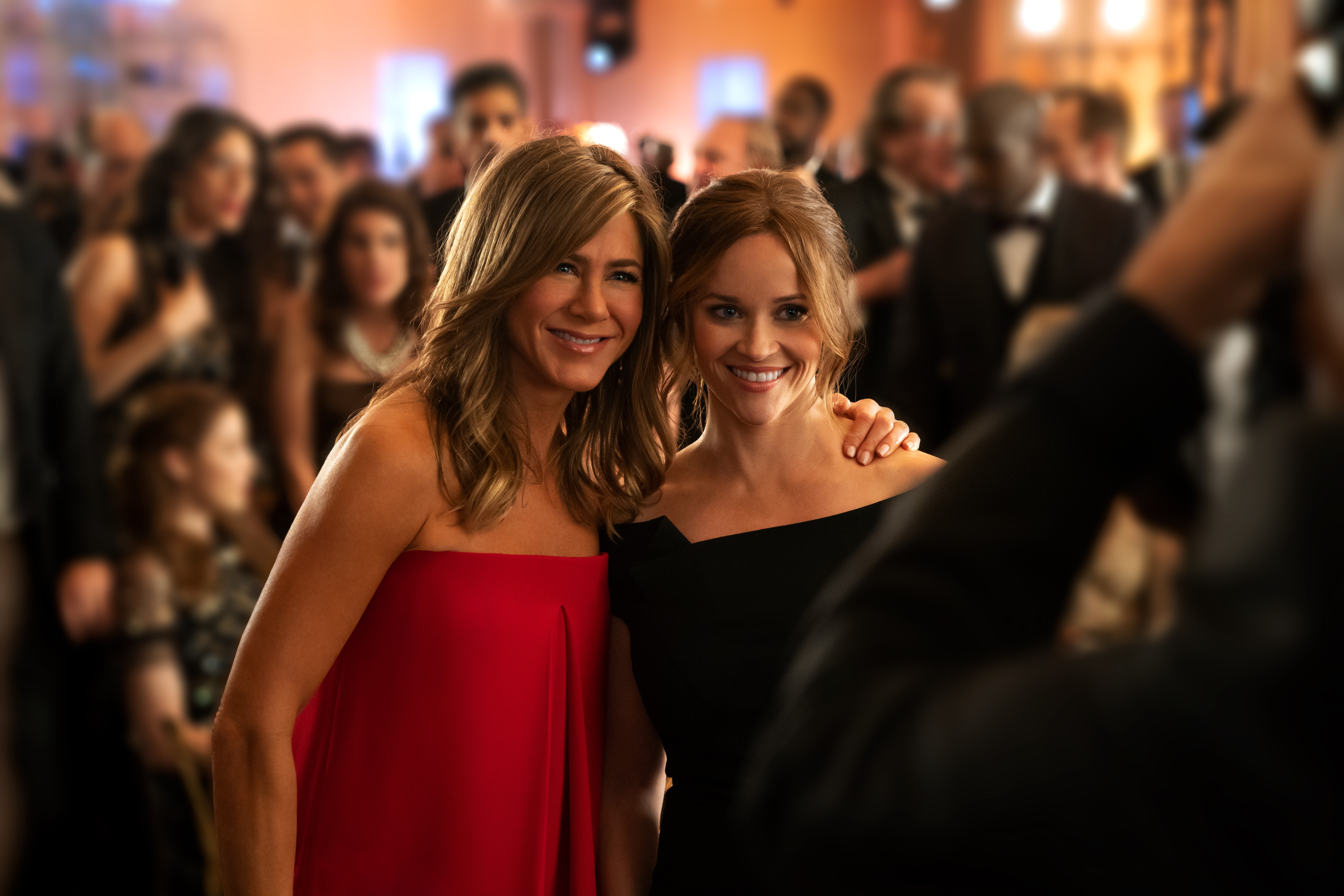 Jennifer Aniston e Reese Witherspoon em The Morning Show (Foto: AppleTV)
