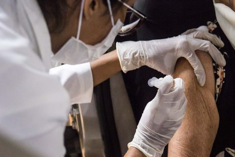 Vacinação Influenza   — Foto: Pedro Guerreiro/ Agência Pará