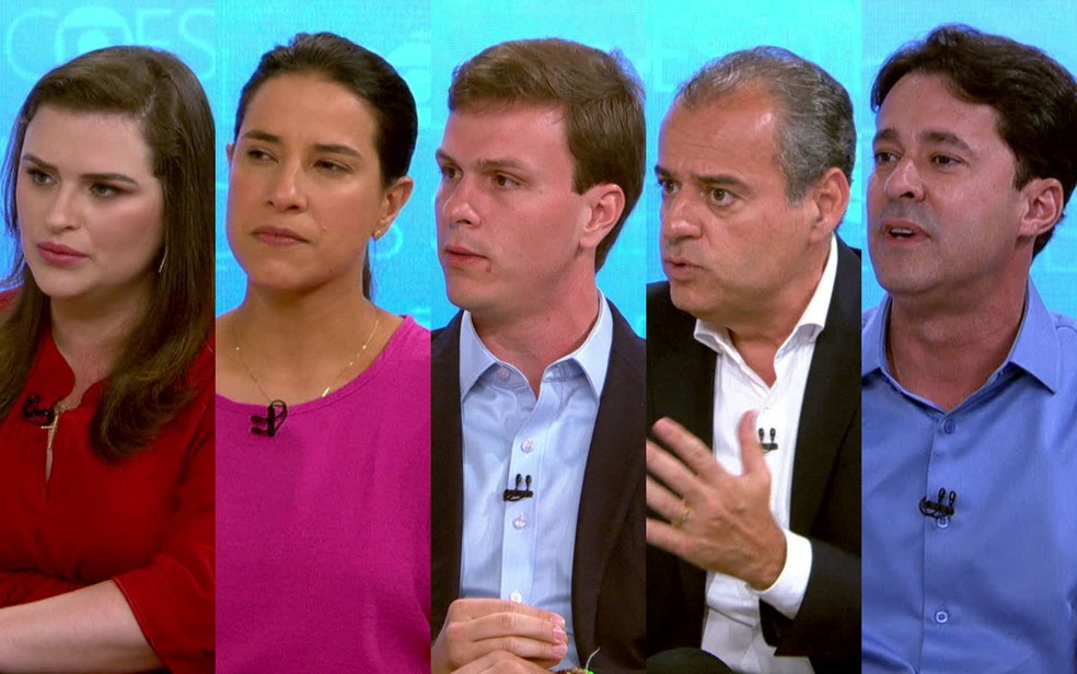 Candidatos ao governo de Pernambuco na ordem da pesquisa Ipec de 27 de setembro — Foto: Reprodução/TV Globo