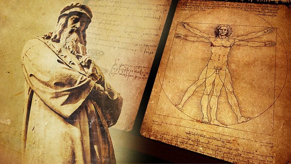 Leonardo da Vinci procurou revelar as proporções geométricas perfeitas que regem o mundo natural — Foto: GETTY IMAGES