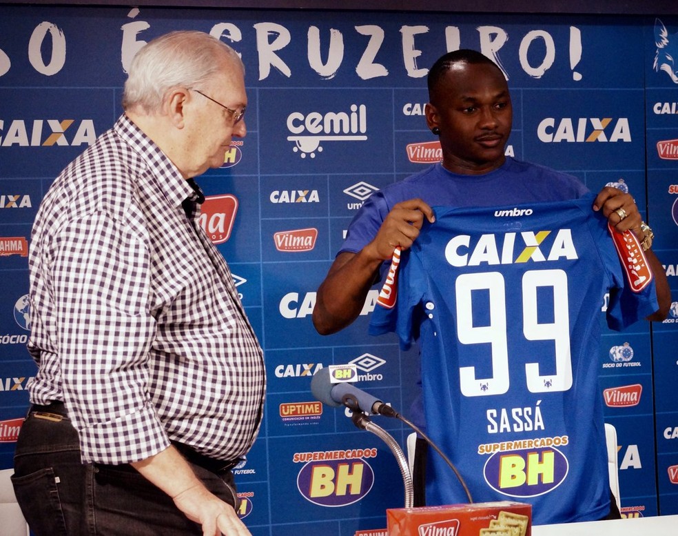 Sassá vestirá a camisa 99 no Cruzeiro — Foto: Divulgação/CEC
