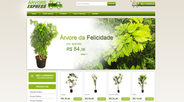 A Árvore da felicidade é uma das mais vendidas no site (Foto: Divulgação)