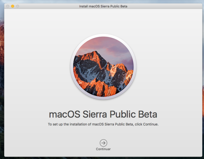 Instalador do macOS sierra sendo executado (Foto: Reprodução/Edivaldo Brito)