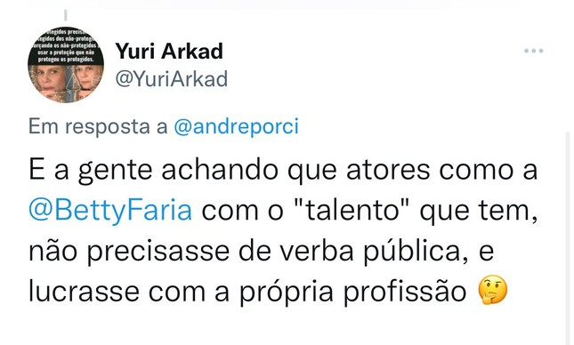 Veja os ataques etaristas e raivosos feitos a grande atriz Betty Farias por seguidores de Bolsonaro  no Twitter