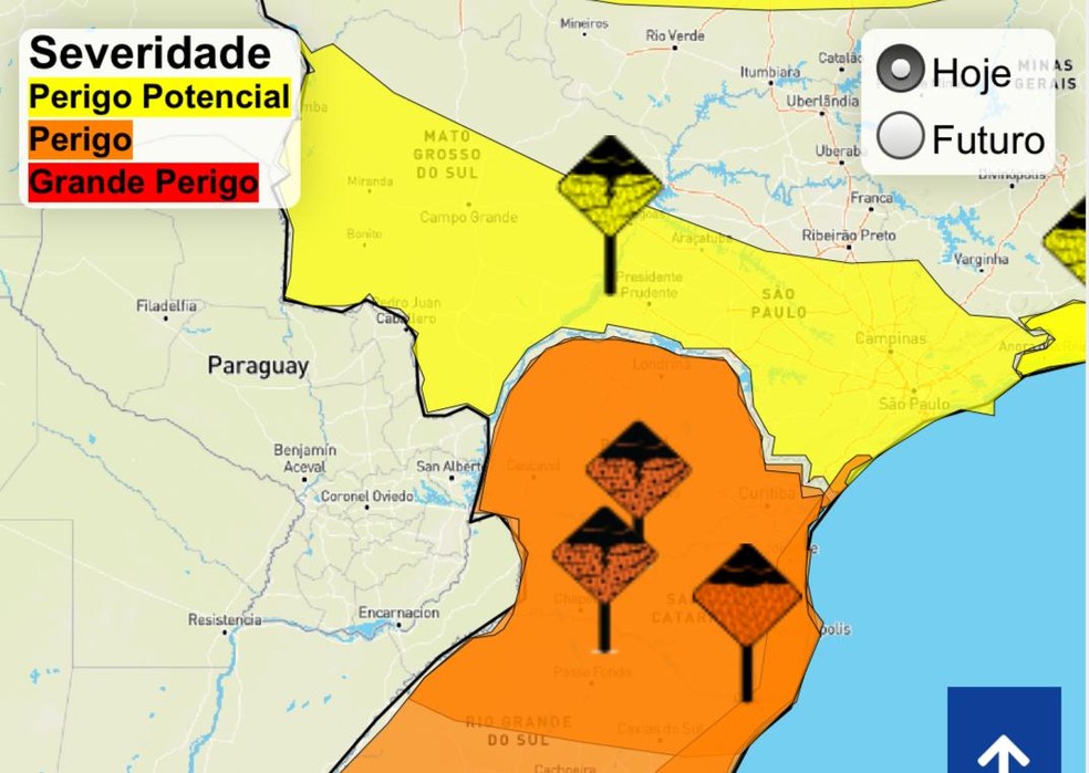 Inmet Emite Alerta De Perigo Potencial De Chuvas Intensas Para 65 Municipios De Ms Mato Grosso Do Sul G1