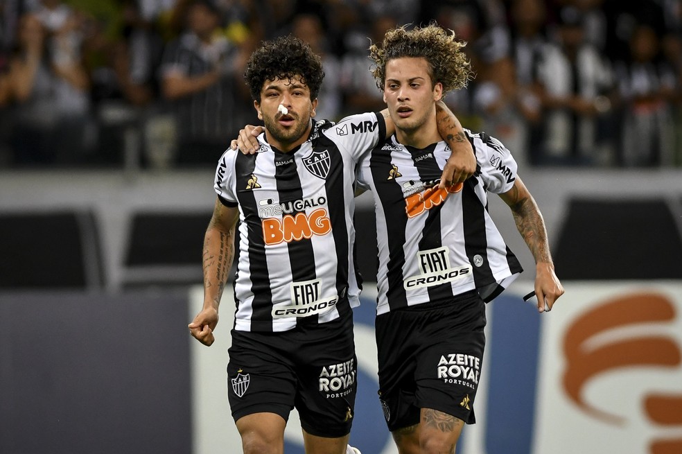 Guga e Luan, Atlético-MG x Botafogo - Brasileirão — Foto: Agência i7 / Mineirão 