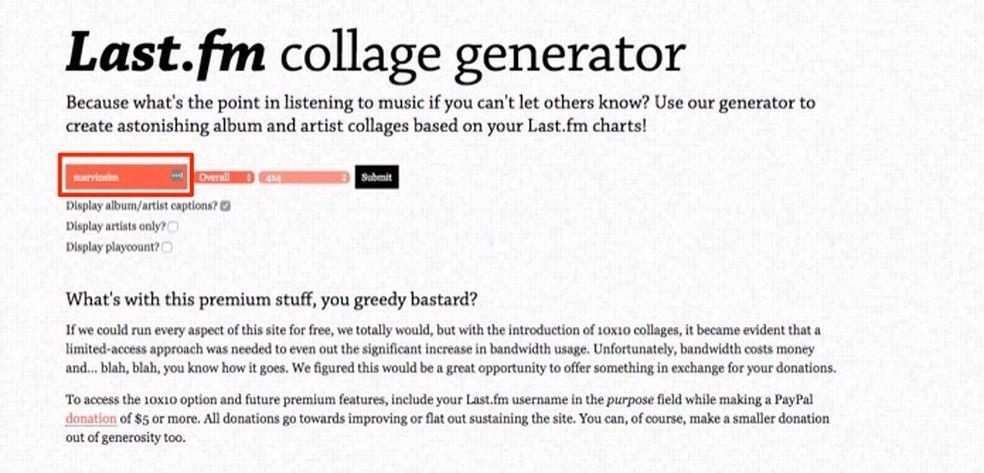 Last.FM Collage: gerar montagem das músicas mais no Spotify | Áudio e Vídeo | TechTudo