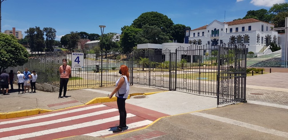 Primeiro dia de Enem digital começou neste domingo (31).  — Foto: Cristiane Leite/TV Globo 