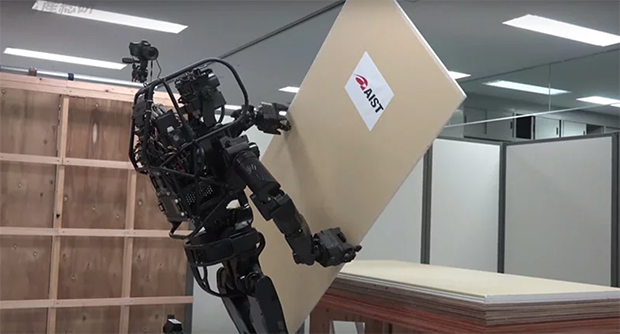 Robô humanóide substitui mão de obra na construção civil do Japão (Foto: AIST/Reprodução)