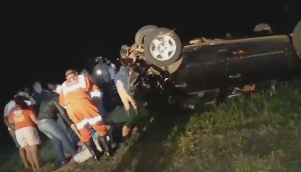 Cinco pessoas ficaram feridas no acidente provocado pelo vereador embriagado em Ocauçu (Foto: Arquivo pessoal)