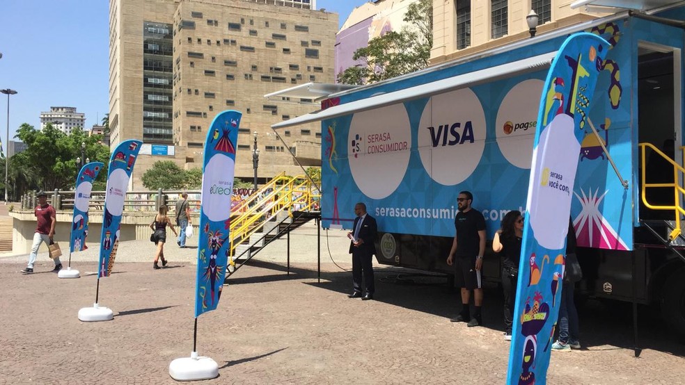 Caminhão Itinerante do Serasa  — Foto: Divulgação Serasa Consumidor