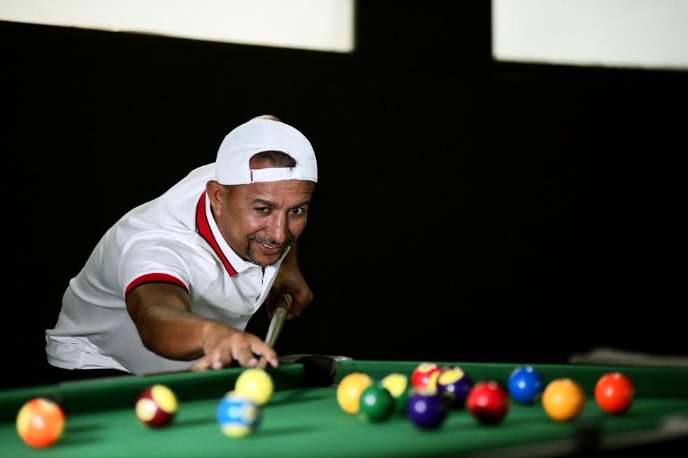 Baianinho de Mau  o jogador de sinuca do Brasil mais famoso da atualidade   Foto: Marcos Ribolli 