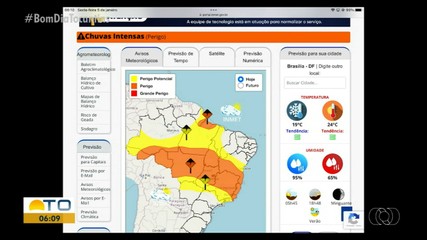Fim de semana pode ser de chuvas intensas no Tocantins