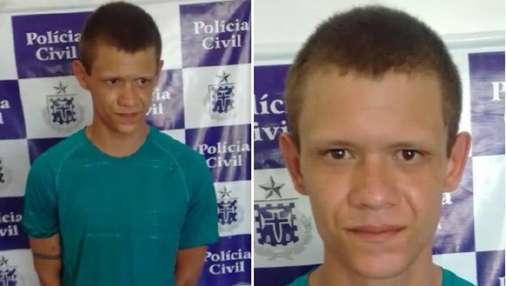 Jovem é preso em flagrante enquanto matava mãe a facadas na BA — Foto: Divulgação