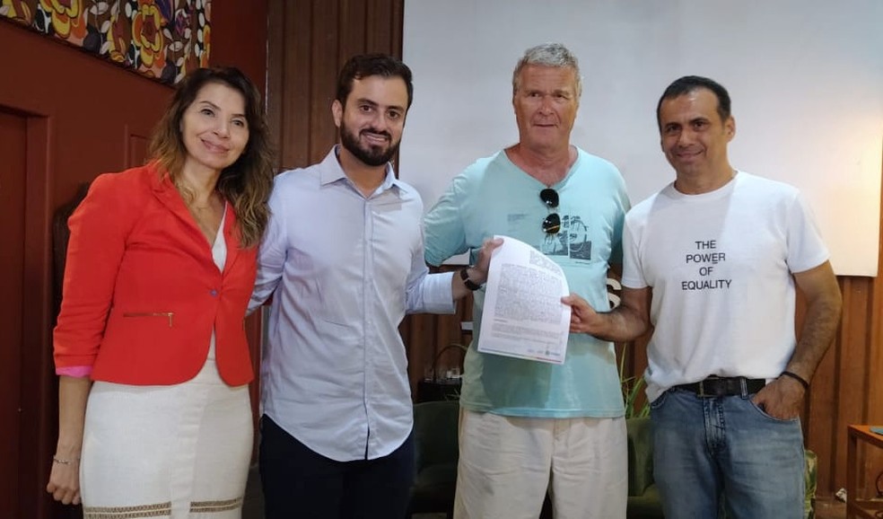 O convênio foi assinado pela Administração de Noronha e ambientalistas  — Foto: Marcelo Cavalcante/Divulgação