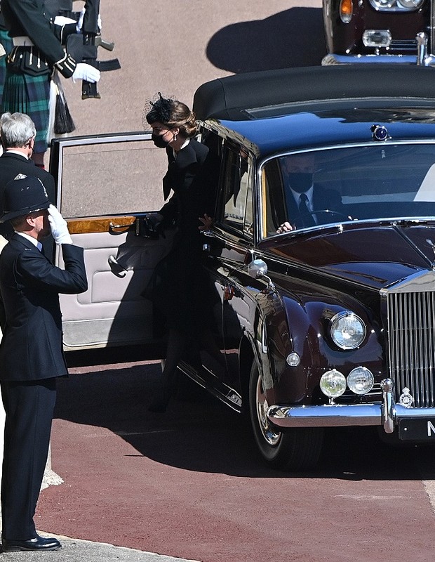 Kate Middleton chega ao funeral de Princípe Philip (Foto: Getty Images)