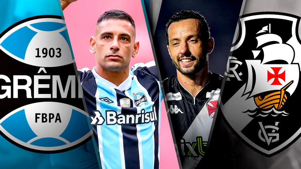 Duelo entre Grêmio e Vasco marca o confronto de veteranos em alta na Série B