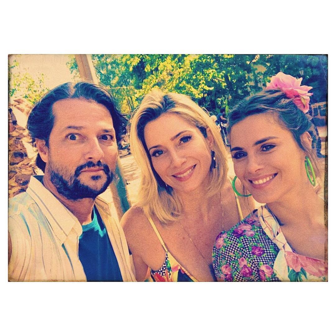 Marcelo Serrado, Letícia Spiller e Carolina Dieckmann (Foto: Instagram/ Reprodução)