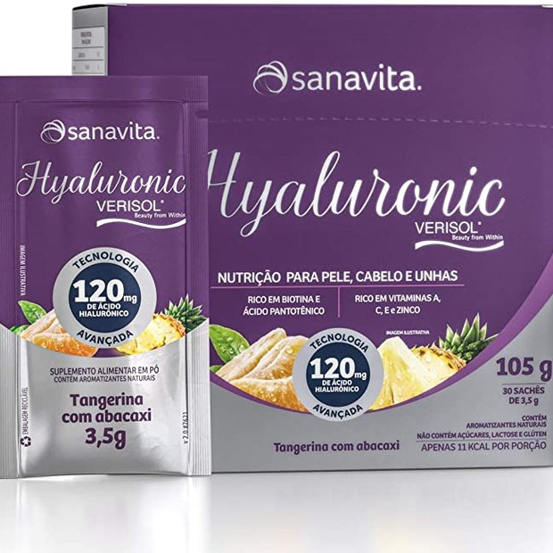 Hyaluronic Verisol, Tangerina com Abacaxi, Sanavita (Foto: Reprodução/ Amazon)