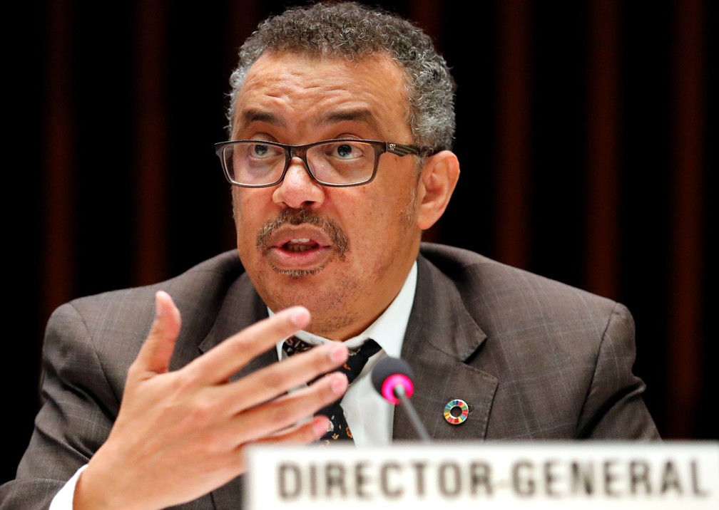 O diretor-geral da OMS, Tedros Adhanom Ghebreyesus  — Foto: Denis Balibouse/Reuters