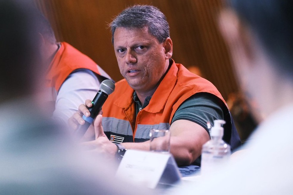Tarcísio de Freitas, governador de SP — Foto: Vinicius Freitas/Governo de SP