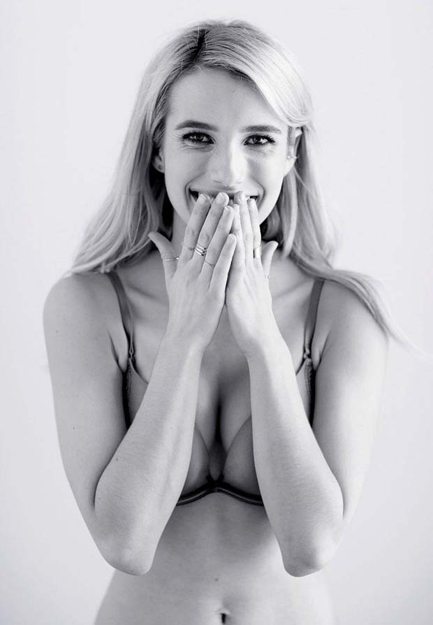 Emma Roberts em campanha para marca de lingerie (Foto: Divulgação)
