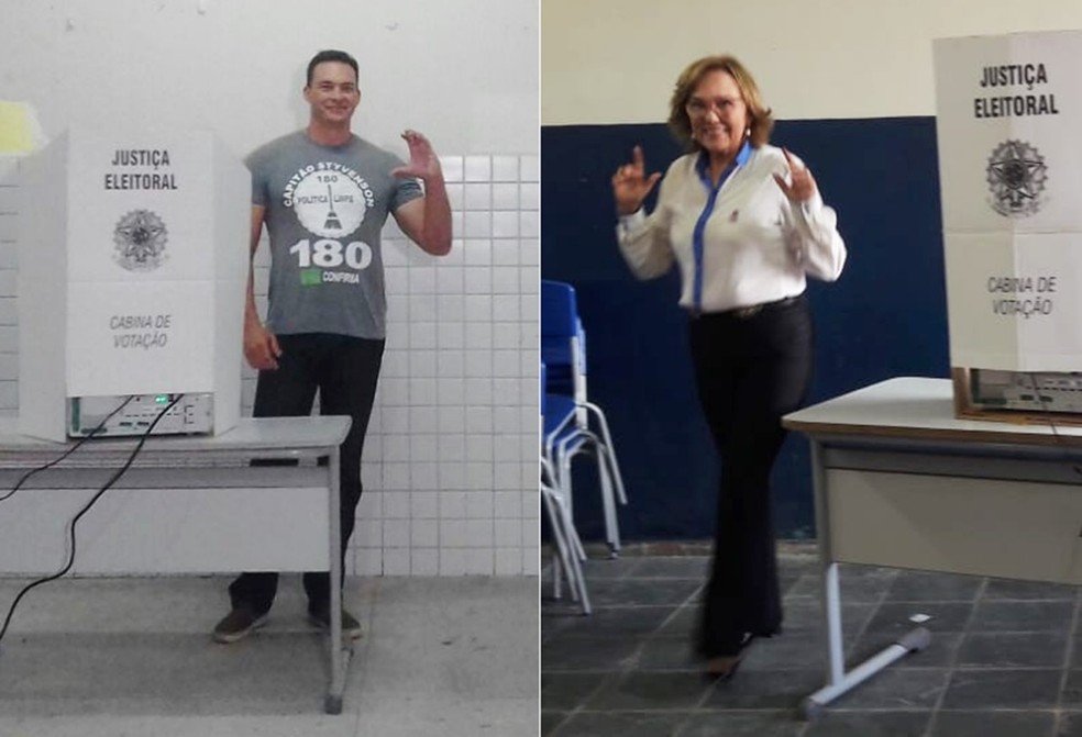 CapitÃ£o Styvenson (Rede) e Dra. Zenaide (PHS) foram eleitos senadores pelo RN â€” Foto: Julianne Barreto e KlÃ©ber Teixeira/Inter TV Cabugi
