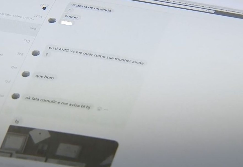 Em uma das mensagens o massoterapeuta diz que ama o adolescente e pergunta se ele ainda o quer como mulher (Foto: Reprodução/TV TEM)