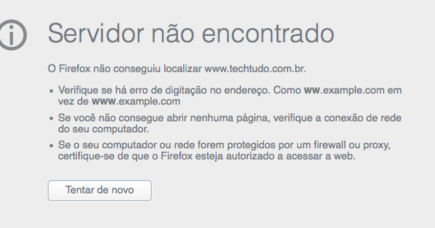 Como Corrigir Erro Em Navegador Quando Nao Carrega Uma Pagina Dicas E Tutoriais Techtudo