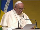 Papa Francisco é recebido por autoridades no Rio de Janeiro