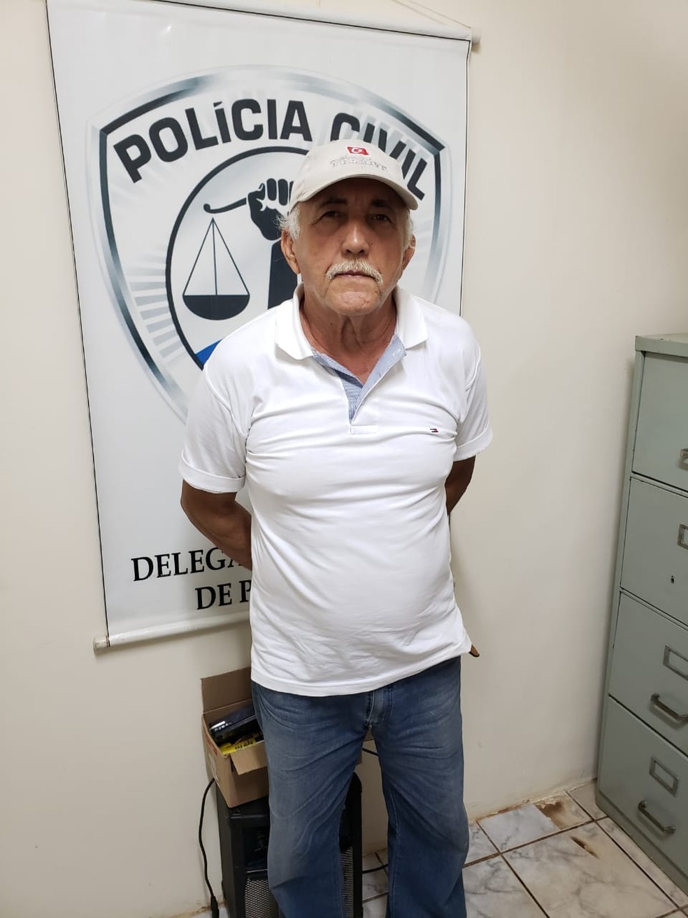 JosÃ© Carlos Ferreira de Melo foi preso por homicÃ­dio cometido em Lima Campos  â€” Foto: DivulgaÃ§Ã£o/PolÃ­cia Civil