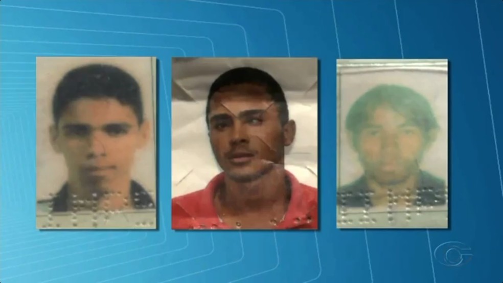 Da esq.: Brunildo Matias Vitor Silva, Maxsuelto Fernandes Tenório e Elton Carlos Nascimento Lino, desaparecidos desde sexta (30) (Foto: Reprodução/TV Gazeta)