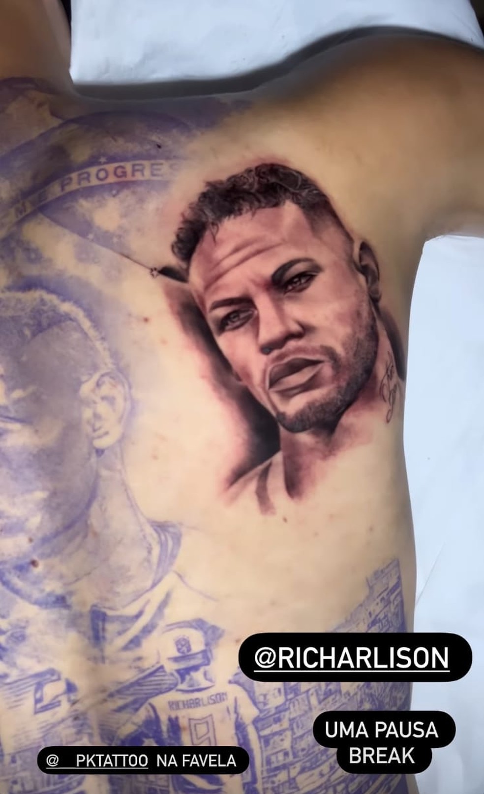 Tatuagem Richarlison — Foto: Reprodução