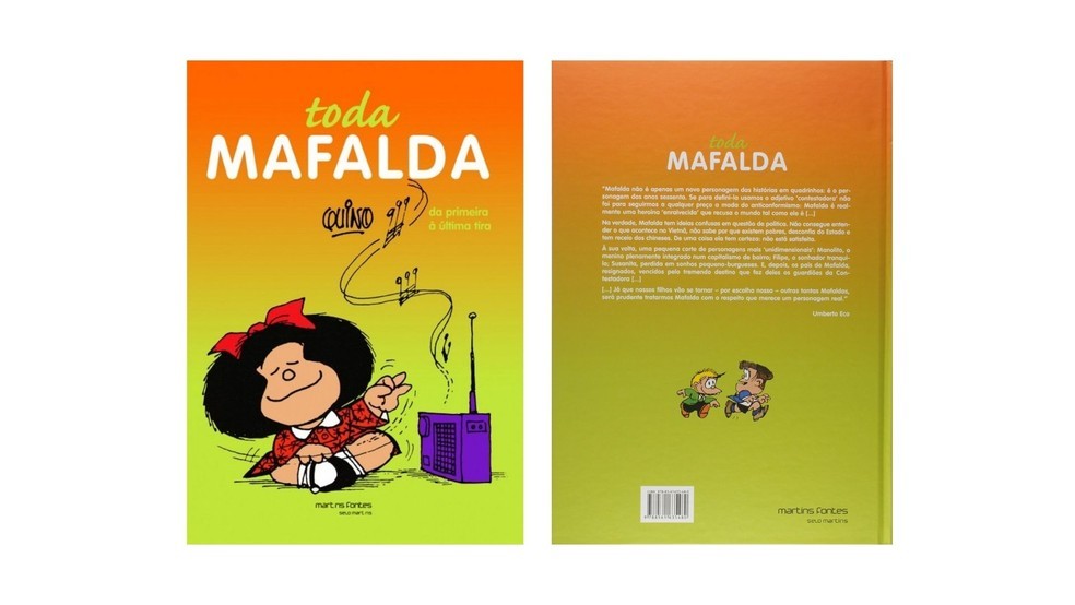 Toda Mafalda contém todas as tirinhas sobre a personagem que foram publicadas entre 1964 e 1975 (Foto: Divulgação/Amazon)