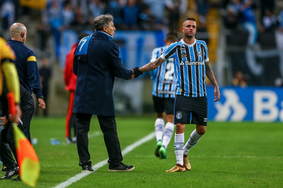 Luan não vive seu melhor momento (Foto: Lucas Uebel / Grêmio, DVG)